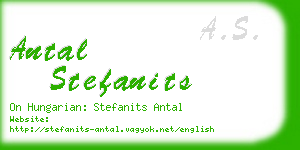 antal stefanits business card